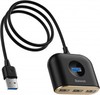 Czytnik kart pamięci / hub USB BASEUS Square Round 4 in 1 USB HUB Adapter 