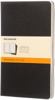 Zdjęcia - Notatnik Moleskine Set of 3 Ruled Cahier Journals Large Black 