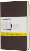 Zdjęcia - Notatnik Moleskine Set of 3 Squared Cahier Journals Pocket Dark Brown 