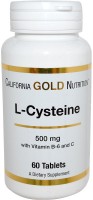 Zdjęcia - Aminokwasy California Gold Nutrition L-Cysteine 500 mg 60 cap 