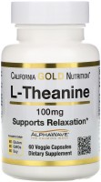 Фото - Амінокислоти California Gold Nutrition L-Theanine 100 mg 30 cap 