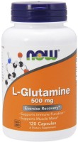Zdjęcia - Aminokwasy Now L-Glutamine 500 mg 120 cap 