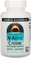 Фото - Амінокислоти Source Naturals N-Acetyl Cysteine 600 mg 60 tab 