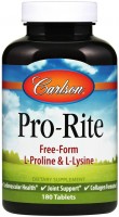 Фото - Амінокислоти Carlson Labs Pro-Rite 180 tab 