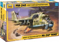 Фото - Збірна модель Zvezda Soviet attack helicopter MI-24P Hind (1:72) 