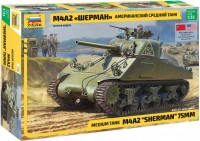 Фото - Збірна модель Zvezda Medium Tank M4A2 Sherman 75MM (1:35) 