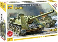 Фото - Збірна модель Zvezda Soviet Tank Destroyer SU-100 (1:72) 