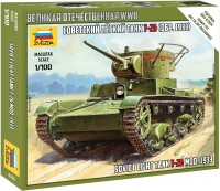 Фото - Збірна модель Zvezda Soviet Light Tank T-26 Mod. 1933 (1:100) 