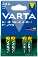 Фото - Акумулятор / батарейка Varta Rechargeable Accu  4xAAA 800 mAh