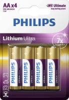 Фото - Акумулятор / батарейка Philips Lithium Ultra  4xAA