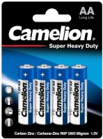 Фото - Акумулятор / батарейка Camelion Super Heavy Duty  4xAA Blue