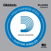 Струни DAddario Single Plain Steel 0105 