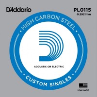 Struny DAddario Single Plain Steel 0115 