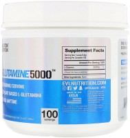 Фото - Амінокислоти EVL Nutrition Glutamine 5000 500 g 