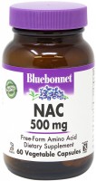 Фото - Амінокислоти Bluebonnet Nutrition NAC 500 mg 30 cap 