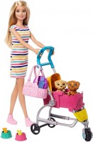 Lalka Barbie Strolln Play Pups GHV92 