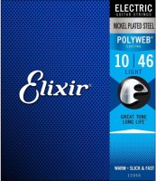 Struny Elixir Polyweb Anti Rust Steels Electric Light 10-46 