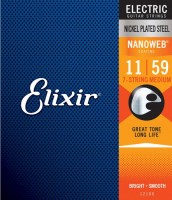 Struny Elixir Nanoweb Anti Rust Steels Electric 7-String Medium 11-59 