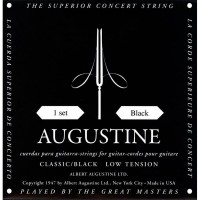 Фото - Струни Augustine Classic/Black Label Classical Guitar Strings Low Tension 