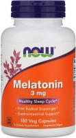 Амінокислоти Now Melatonin 3 mg 180 cap 