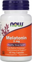 Aminokwasy Now Melatonin 3 mg 60 cap 