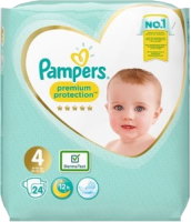 Zdjęcia - Pielucha Pampers Premium Protection 4 / 24 pcs 