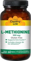 Фото - Амінокислоти Country Life L-Methionine 500 mg 60 tab 