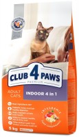 Zdjęcia - Karma dla kotów Club 4 Paws Indoor 4 in 1  14 kg