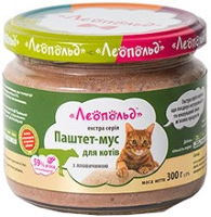 Фото - Корм для кішок Leopold Pate Mousse with Beef 0.3 kg 