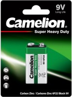 Фото - Акумулятор / батарейка Camelion Super Heavy Duty 1xKrona Green 