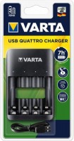 Зарядка для акумуляторної батарейки Varta Value USB Quattro Charger 