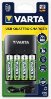 Ładowarka do akumulatorów Varta Value USB Quattro Charger + 4xAA 2100 mAh 