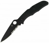 Nóż / multitool Spyderco Endura 4 Black Blade C10PSB 