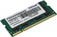 Оперативна пам'ять Patriot Memory DDR2 SO-DIMM 1x2Gb PSD22G8002S