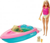 Lalka Barbie Doll and Boat GRG30 