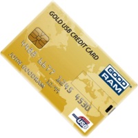 Zdjęcia - Pendrive GOODRAM Gold USB Credit Card 16 GB