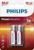 Фото - Акумулятор / батарейка Philips Power Alkaline  2xAA