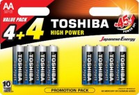 Фото - Акумулятор / батарейка Toshiba High Power  8xAA