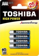 Акумулятор / батарейка Toshiba High Power  4xAAA