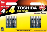 Фото - Акумулятор / батарейка Toshiba High Power  8xAAA