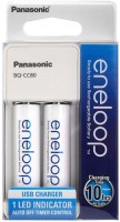 Зарядка для акумуляторної батарейки Panasonic Compact Charger USB + Eneloop 2xAA 1900 mAh 