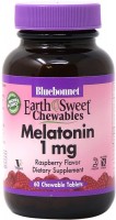 Zdjęcia - Aminokwasy Bluebonnet Nutrition Earth Sweet Chewables Melatonin 1 mg 60 tab 