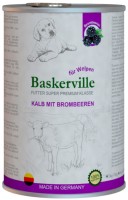 Zdjęcia - Karm dla psów Baskerville Dog Can with Kalb Mit Brombeeren 