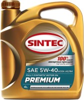 Фото - Моторне мастило Sintec Premium 5W-40 4 л