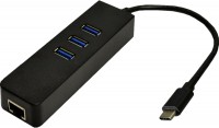 Фото - Кардридер / USB-хаб Dynamode USB3.1-TypeC-RJ45-HUB3 