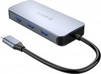 Кардридер / USB-хаб Orico MC-U602P 