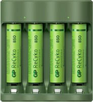 Зарядка для акумуляторної батарейки GP B421 + 4xAAA 850 mAh 