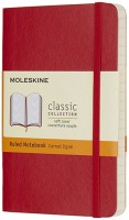Zdjęcia - Notatnik Moleskine Ruled Notebook Pocket Soft Red 
