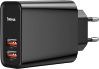 Фото - Зарядний пристрій BASEUS Speed Dual QC3.0 Quick Charger 2xUSB 30W 