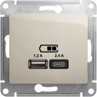 Zdjęcia - Gniazdko Schneider Glossa GSL000939 beżowy